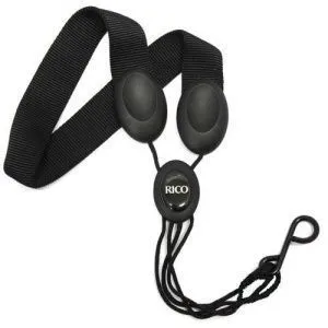 Rico SJA11 Ремень для саксофона сопрано/альт, черный нейлон.