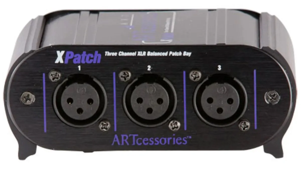 ART Xpatch Патчбэй компактный 3-х канальный с разъемами XLR.