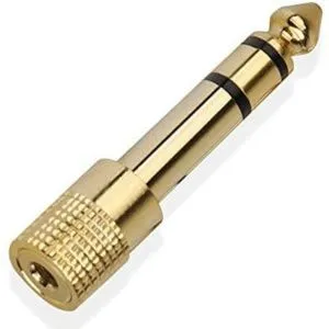 Alctron C2114 Переходник 6,35 мм стерео штекер - 3,5 мм стерео гнездо.