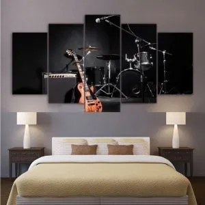 Картина модульная из 5 частей. 553260637170 5-30х80 Клавиши пианино 2 шт (30x50 см), 2 шт (30x70 см)