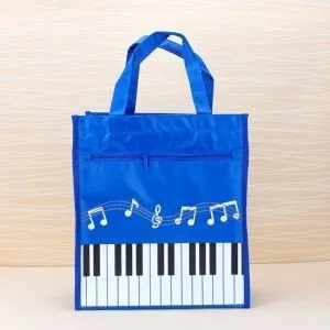 Сумка с ручками на молнии. Карман на молнии. Водонепронецаемая. Цвет синий.