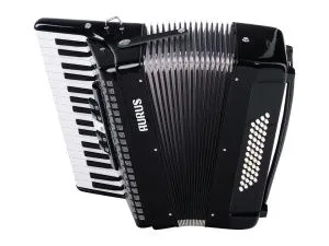 Aurus JH2005-B Аккордеон 34/48/5, черный, с футляром.