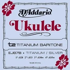 D'Addario EJ87B Titanium Комплект струн для укулеле баритон.
