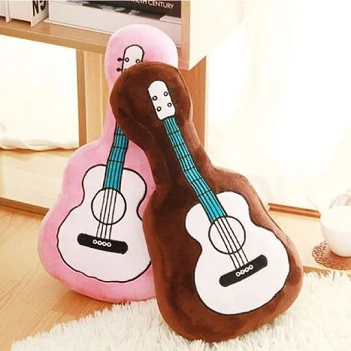 Подушка декоративная Розовая гитара. Размер 60 см.