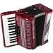 Weltmeister Perle-II-48/26-RD Perle Аккордеон 26/48/II/3, красный, с ремнями и футляром.-3