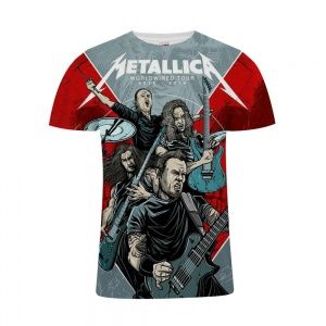 Футболка с принтом Metallica. Размер S.