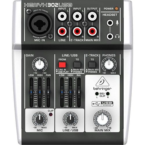 Behringer 302USB Микшерный пульт.